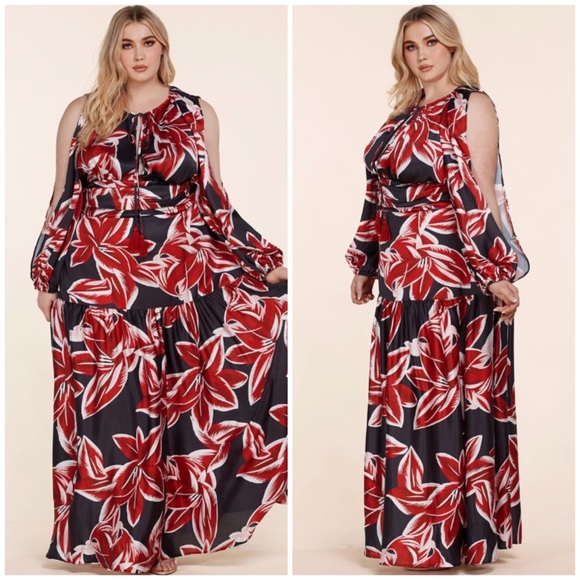 Maxi Dress by L’atiste Midnight Floral Holiday Dress - Picture 11 of 12